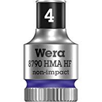 Wera 05003717001 Llave de Vaso con Arrastre de 1/4" con Funci&oacute;n de Retenci&oacute;n Violeta 4 mm