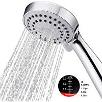 Alcachofa de ducha, HOWEIN Mano la Cabeza de Ducha 3 Modos Ahorro de Agua Mango de Ducha Cabezal de Ducha de Masaje Universal Extra&iacute;ble de Cromo Ducha