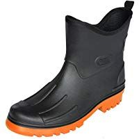 Bockstiegel Hombre Joven Peter PVC&nbsp;&ndash;&nbsp;Botas de Goma Negro con Farbiger Suela