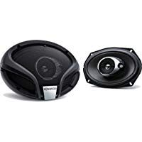 Kenwood KFC-M6934A - Altavoces coaxiales para coche de 350 W, negro