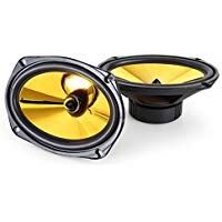 auna Goldblaster 5 Altavoces HiFi para Coche &bull; Par con coaxial de 3 v&iacute;as &bull; Potencia: 2X 500 W &bull; Tweeter de neodimio &bull; Bobina ASV &bull; Presi&oacute;n Sonora: 89 dB &bull; Frecuencia: 100-20000 Hz &bull; Negro Dorado