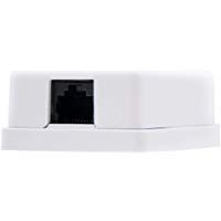 NANOCABLE 10.21.1001 - Roseta de superficie RJ45 con 1 toma de conexi&oacute;n Cat.5E UTP, blanco