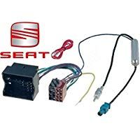 ALTEA adaptador ISO para SEAT IBIZA/LEON-Cable conector de audio con adaptador de antena amplificado fakra