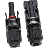 SODIAL(R) 1 Par de Conector MC4 Macho + Hembra M/H para Accesorios de Cable PV Panel Solar