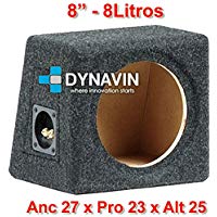 Caja ac&uacute;stica universal para subwoofer de 8" (200mm), 10" (250mm), 12" (300mm), 15" (380mm), 18" (450mm) (8", Gris Oscuro)