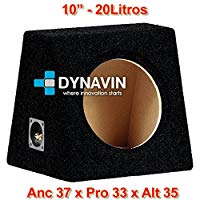 Caja ac&uacute;stica universal para subwoofer de 8" (200mm), 10" (250mm), 12" (300mm), 15" (380mm), 18" (450mm) (10", Negro)