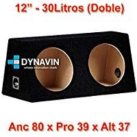 CAJA ACUSTICA DOBLE PARA SUBWOOFER PARA HUECO EN EL MALETERO