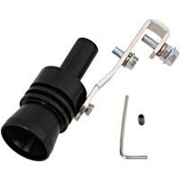 WEONE Negro XL Tama&ntilde;o 56-85mm Dia de coches Turbo sonido del silbido del silenciador del tubo de escape autom&aacute;tico v&aacute;lvula de escape Simulador