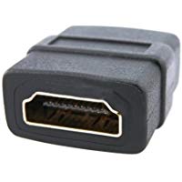 TOOGOO(R) Acoplador Adaptador Dorado HDMI Hembra a HDMI Hembra H/H