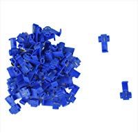 TOOGOO(R) Terminales de cables 50pcs rapida Splice Conectores Lock Crimp electrica electrica - Azul