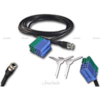 Smartechnology Cable auxiliar con jack hembra de 1,5&nbsp;m para Fiat Bravo de 2007 en adelante, + Kit de desmontaje de radio Visteon para entrada de audio MP3&nbsp;Smartphone.