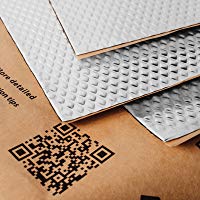 Placas insonorizantes Noico para autom&oacute;viles, de 2 mm de grosor y 0,95 m2 de superficie, Aislamiento ac&uacute;stico de caucho butilo para coches, Aislamiento y amortiguamiento de ruidos