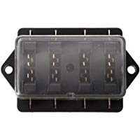 TOOGOO(R) Caja Plastica de fusibles para 4 compartimientos para Auto 12V