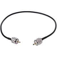 YoungerY (1pc RG58 UHF Macho a UHF Macho Longitud l&iacute;nea Conector 50CM