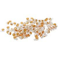 TOOGOO(R) 100 x Conectores de empalme de atraque UY cable de boton claro naranja apretado por aire