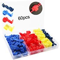 RUNCCI 60Pcs Scotch Lock Conector,Conector Rama,R&aacute;pido Terminales de Empalme Crimp,Conectores Empalme,for Coche Motocicleta La Conexi&oacute;n de Cable