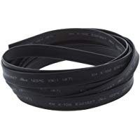 TOOGOO(R) 7 mm Dia Negro Poliolefina Termocontraible Tubo Tuberia del Encogimiento del 3 Metros