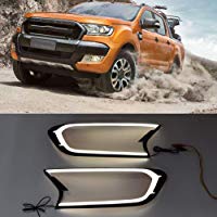 Liteness Uso Especial en autom&oacute;viles Especiales para 2016-2018 Ford Ranger para Faros de Ford Cejas Luces diurnas, 2pcs Cruze Daytime Running Light, Cruze Antes de Las Luces antiniebla.