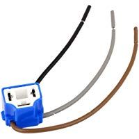 sourcing map Cami&oacute;n Coche Azul Precableado H4 de Cer&aacute;mica Faro Delantero 9003 HB2 Conector 3 Cables 12V