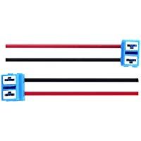 H7 Arnes - SODIAL(R) 2 Unidades angulo Conector H7 Ceramica Lampara De Faro Conector Cableados Arnes