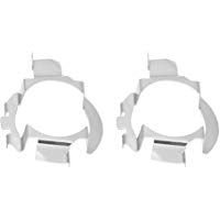 Qiilu 1 par de H7 LED Base Adaptador l&aacute;mpara faro coche bombilla Clip montaje adaptador soporte