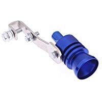 Sonido Turbo Silenciador - TOOGOO(R)11 X 3 cm Turbo sonido del silenciador del extractor pipa Silbo valvula de escape BOV Simulador Silbido por 2000CC-2400cc (L, Azul)