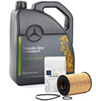 Recambios ORIGINALES Mercedes-Benz Aceite motor MB 229.51-5 litros + Filtro A2661800009 (Mercedes Clase A W169 + Clase B W245) motores GASOLINA