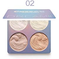Baked Highlighter Palette Paleta de maquillaje en polvo para contorno de cara de larga duraci&oacute;n a prueba de agua Yiitay