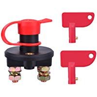 YoungRich Interruptores de Bater&iacute;a Interruptor de Desconexi&oacute;n de la Bater&iacute;a del Autom&oacute;vil Universal Interruptor de Apagado del Poder Aislador de Emergencia para Veh&iacute;culos Marinos RV del Barco