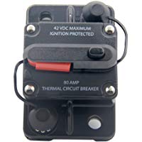 RKURCK 12 V &ndash; 42 V CC 50 A interruptor de circuito de reinicio manual, soporte de fusibles para coche automoci&oacute;n barco marino audio 50 Amp