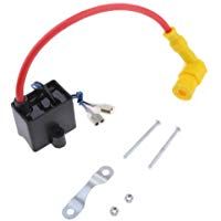 Sharplace Kit de Bobina de Encendido CDI Parte Reempalzable para Bicicleta Motorizada - Amarillo