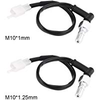 Qiilu Universal Interruptor de la luz de freno de la motocicleta presi&oacute;n trasera interruptor hueco hueco(M10*1MM)