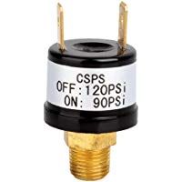 Perfeclan Interruptor de presi&oacute;n de aire de 12V clasificado para compresor de cuerno de tren de trompeta 90PSI-120PSI