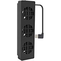 Crewell Dock Cooler - Base de Carga para Ventilador de refrigeraci&oacute;n con 3 peque&ntilde;os Ventiladores para Nintendo Switch