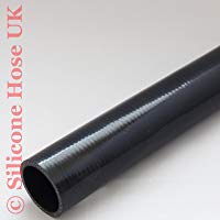 Recto Silicona Reforzada o Turbo del refrigerante del radiador Manguera de entrada 500&nbsp;mm (ID: 40&nbsp;mm), color negro