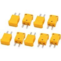 sourcing map 9pcs Cable conector hembra macho de medici&oacute;n de temperatura por termopar de tipo K