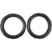 Altavoz de Goma Perforada 10 Pulgadas Foam Edge Subwoofer Surround Ring Piezas Repuesto para Reparaci&oacute;n Altavoz o Bricolaje (Negro)(Two Pieces)
