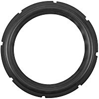 Altavoz de Goma Perforada 10 Pulgadas Foam Edge Subwoofer Surround Ring Piezas Repuesto para Reparaci&oacute;n Altavoz o Bricolaje (Negro)(One Piece)
