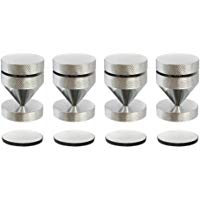 Dynavox HD 919 Sub Watt Absorber - Set de 4, color cromo