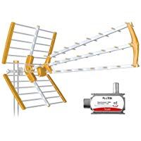 Tecatel ANT-BKM18 - Antena BKM Triple Plegable, Color Naranja