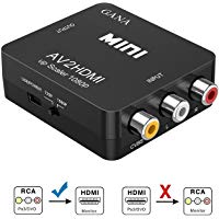 RCA a HDMI, GANA AV a HDMI Convertidor de Video Soporte 1080P con Cable de Alimentaci&oacute;n USB para PC/Laptop/Xbox / PS4 / PS3 / TV/STB/VHS/VCR C&aacute;mara DVD - Oro