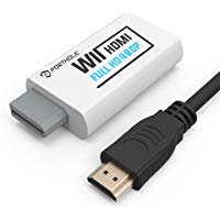 Convertidor Wii a HDMI Wii2HDMI 720P/ 1080P, PORTHOLIC Full HD Adaptador con Cable HDMI con Salida de Audio de 3,5 mm y Puerto HDMI para Nintendo wii u&mini wii HDTV Proyector Beamer Monitor (Blanco)
