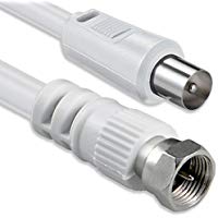 1aTTack - Cable coaxial para antena (conector coaxial F a conector coaxial F, doble apantallamiento, 75db 85db 100db 110 db 120 db 125 db)