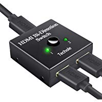 Conmutador HDMI, Techole Switch HDMI Bidireccional 2 Entradas a 1 Salida o Switch 1 in a 2 out, Soporta 4K 3D 1080P, Divisor HDMI Conmutador Para HDTV / Blu-Ray Player / DVD / PS4 PS3 / Xbox y m&aacute;s