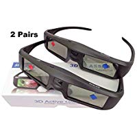Sintron 3D Active Shutter Glasses Rechargeable ST07-BT For RF/Bluetooth Sony, Panasonic, Samsung 3D TV & Epson 3D projector, 3D Glasses Eyewear Compatible TDG-BT500A TY-ER3D5MA TY-ER3D4MA (2 Pairs)