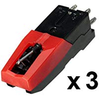 DIGITNOW! Paquete de 3, Recambio de Aguja y Fono captador de cer&aacute;mica para Tocadiscos