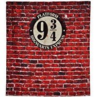 Cortina de Ducha Harry Potter Pista 9 3/4 Pancarta de Pared 180x200cm Elbe Bosque Rojo