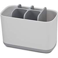 Joseph Joseph Easy Puertas Gran Soporte para Cepillo de Dientes, pl&aacute;stico, Blanco y Gris, 17.1&nbsp;x 8.6&nbsp;x 12.8&nbsp;cm