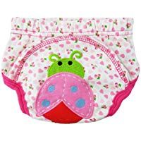 EOZY Ba&ntilde;ador Pa&ntilde;al De Tela Algod&oacute;n Para Beb&eacute; Blandos El&aacute;stico Con Patr&oacute;n (Talla-M, &middot;1 Mariquita Rosa)