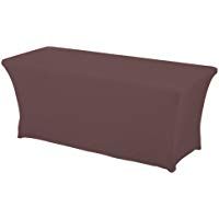 HAORUI Spandex Lycra El&aacute;stica Cubierta de Mesa Pa&ntilde;o de 6-8 pies Rectangular Adecuado a la Mesa de Banquetes Matrimonial Mesa de Caballetes